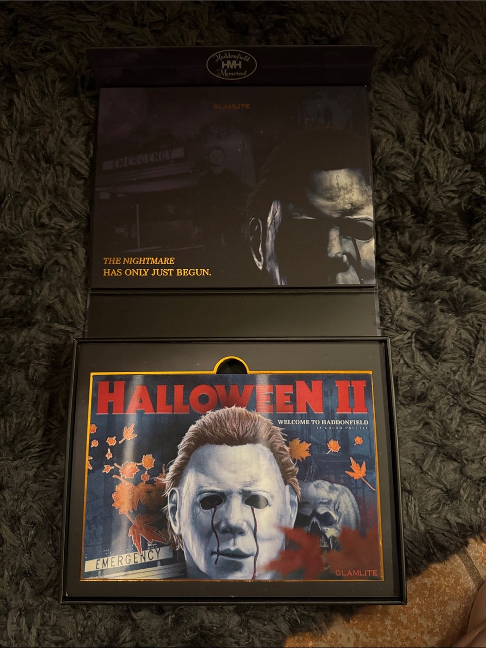 Glamlite Halloween II Welcome to Haddonfield Makeup Palette - Black & Gray